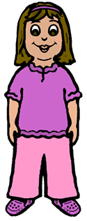 Girl Standing Clipart