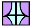 Window with Curtains Clipart