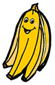 Happy Banana Bunch Clipart