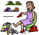 Shoe Shopping Clip Art