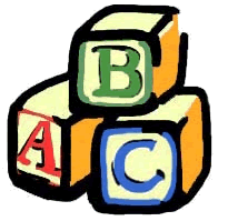 Alphabet Baby Blocks Clipart