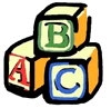Baby Alphabet Blocks Clipart