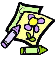Crayons & Kids Art Clipart