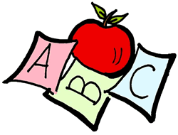 A,B,C, Apple Clip Art