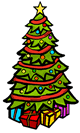 Decorated Christmas Tree Clipart