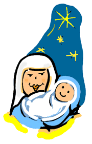 Baby Jesus & Mary Clipart