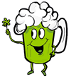 Happy Green Beer Clip Art