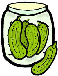 Jar of Pickles Clipart