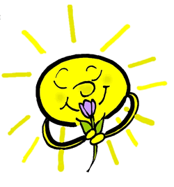 Sun Sniffing Tulip Clipart