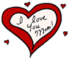 Love Mom Heart Clip Art