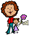 Stick Figure Mother's Day Clip Art