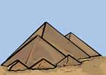 Pyramids of Giza Clip Art