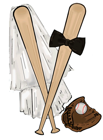 Baseball Wedding Clipart