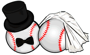 Husband & Wife Baseballs Clipart