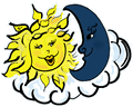 Moon & Sun Clipart