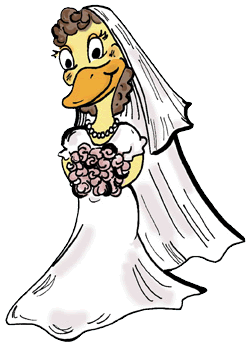 Duck Bride Clipart