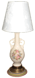 Lamp with White Shade