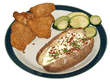 Baked Potato with Chicken