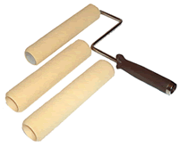 Paint Roller with Extra Rollers
