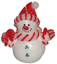 Snowman Candle