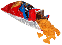Open Bag of Chips